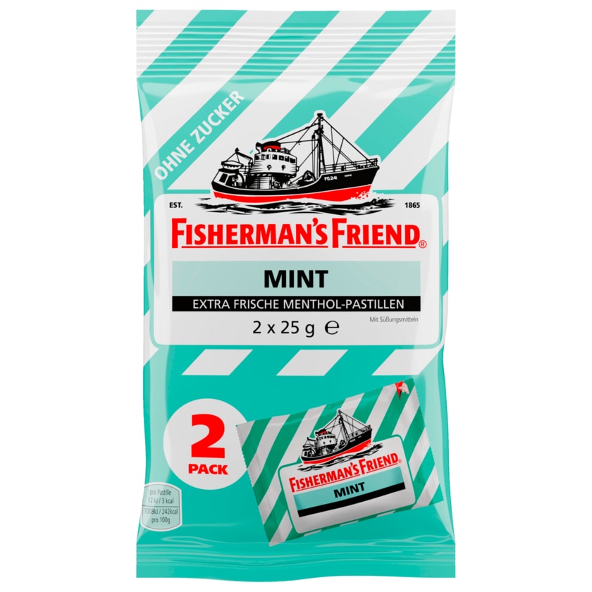 Fisherman's Friend Mint ohne Zucker 2x25g